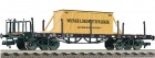 528502 Fleischmann Flat car loaded with wooden crate
